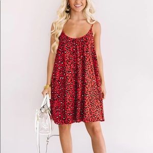 Red Leopard Dress